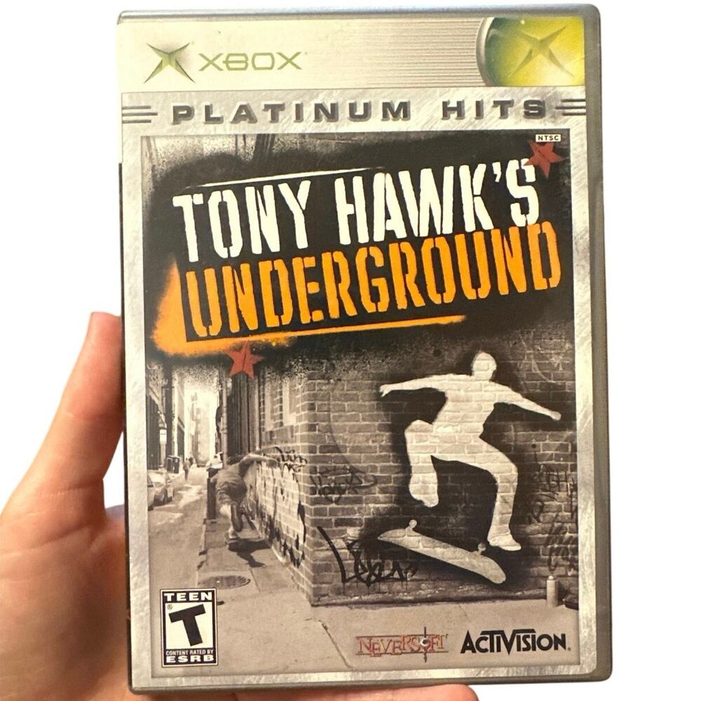 Tony Hawk's Underground - Platinum Hits Skateboarding Video Game - NTSC- Vintage